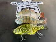 3 x Murray Cod Swimbait Fishing Lure Barra Freshwater Saltwater Jewfish Mulloway