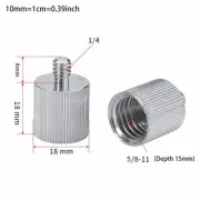 Aluminum Alloy 1/4 Adapter for 14 Thread Level & Rangefinder Tripod Stand