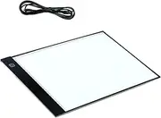 CORHAD Led Copy Board Ultra Slim Writing Desk with Healthy Light Source Illuminating Drawing Lightbox for Calligraphy Art Precise Scale for Accurate Positioning USB Powered