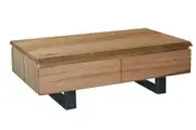 MD Nancy Solid Timber Metal Legs Coffee Table