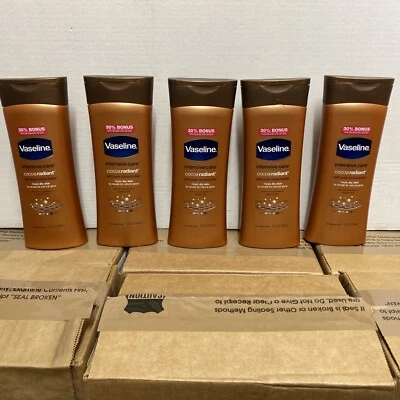 ( 5 ) Vaseline Intensive Care Cocoa Radiant Lotion Pure Cocoa Butter 13 Fl Oz.