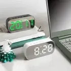 Adjustable Brightness Mirror Alarm Clock Ins Desktop Alarm Clock