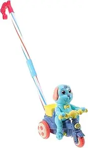 MOLUCKFU Interactive Push Toy Early Learning Walker for Toddlers Walking Toys for Infants Activity Walker for Boys