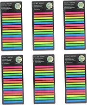 Veemoon 1800pcs Pet Transparent Long Index Sticker Tabs Adhesive Page Markers for Journals Notebooks Highlighting Textbooks Office Supplies