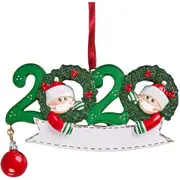 Christmas Ornament Kit Mask Snowman Xmas Ornament Kit Family Ornament 2021 New Year Christmas Tree Hanging Decor For Kids Gifts