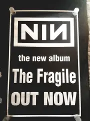Nine Inch Nails " The Fragile " Silk Screen Vintage poster 1999 limited and Rare