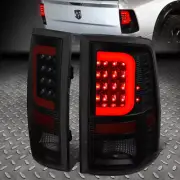 [LED RED C-TUBE BAR]FOR 09-17 RAM 1500 2500 3500 TAIL LIGHT BRAKE LAMPS TINTED