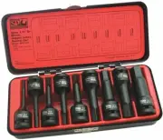 SP TOOLS SP20370 METRIC 9 PIECE INHEX IMPACT SOCKET SET 1/2” DRIVE Metal Case