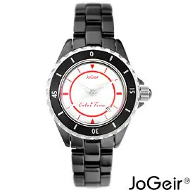 【JoGeir】巧格爾 時尚女款-陶瓷黑/33mm《B03M》/色彩時光-紅↘獨家原創不撞錶↘