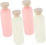 IMIKEYA 4 Pack 200ml Refillable Travel Bottles Empty for Shampoo Lotion Body Wash Leakproof Squeeze Bottles
