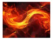 Abstract Fire Canvas Print