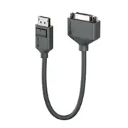 Alogic EL2DPDVI-ADP 20cm DisplayPort to DVI Adapter Male to Female Full HD 1080p at 60Hz