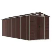 Garden Shed Outdoor Storage Tool Workshop Sheds 191x555x198cm Galvanised Steel