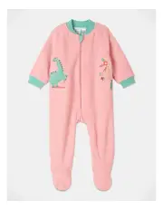 [Snugtime] Lined Polar Fleece Blanket Sleeper in Pink