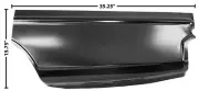 1966-67 Nova Rear Quarter Lower Patch Panel - LH New, 2-door Hardtop/Coupe