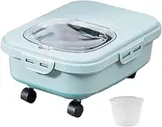 Dog Food Bin | Foldable Dog Containers for Food with Cup,Airtight Bucket for Pet Grain Rice Flour Cereal Kitchen Pantry Cabinet Shelf