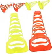 BESPORTBLE 6pcs Training Bucket Skates Practice Cones Colored Marker Cones Training Cone Training Marker Roller Skating Marker Cones Training Tool Cones for Roller Skating Small Cones Plastic