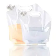 Collapsible Emergency Water Jug Container Bag, 4Gallon/5L+10L--2 packs