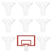 8 Pcs Mini Basketball Nets Replacement for 8"-10.25" Basketball Rims Nylon Sm...