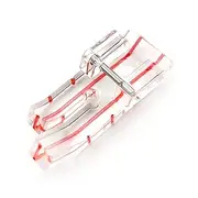 TISEKER Clear Presser Foot 1/4" (Quarter Inch) for Patchwork Quilting Fits for All Low Shank Snap-On Singer, Brother, Babylock, Euro-Pro, Janome, Kenmore, White, Juki, Simplicity, Elna Sewing Machine