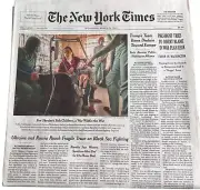 New York Times Paper March 26 2025 President Tries Divert Blame In War Plan Leak