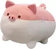Stuffed Animal Pig Toy Anime Kawaii Plush Pig Soft Pillow, Plush Toy Gifts for Boys Girls (Pink, 15.7")