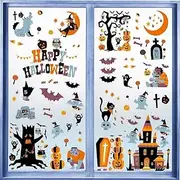 CCINEE Halloween Window Clings,10 Sheets Halloween Stickers Party Decorations Supplies