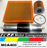 FILTER KIT Oil Air Fuel for BMW 316i E36 M43B16 1.6L M43B18 1.8L ALUMINIUM OIL