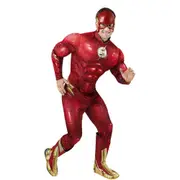 Dc Comics the Flash Deluxe Costume Dress Party Cosplay/Halloween Outfit