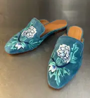 GeeWaWa embroidered slides. New from Sundance. Sz 37 (6.5) 38 (7-7.5) & 39 (8).