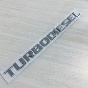 3D Premium TURBODIESEL W463 W140 W124 Turbodiesel lettering emblem mark rear trunk turbo diesel logo stickers