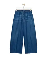 Loewe Cropped Denim Jeans light blue