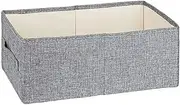 4pcs Wardrobe Clothes Organizer, Foldable Closet Drawer Storage with Handles Built-in PP Board for Clothing, T-Shirt, Jeans, Sweater (Size : 16.1x9.4x6.7in)
