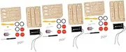 DOITOOL 1 Set DIY Wooden Plane Model for Educational Aircraft to Enhance Observation Skills Coordination No Battery Included