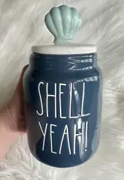 RAE DUNN “SHELL YEAH!” Baby Canister With Lid - Navy Blue - NEW! By Magenta
