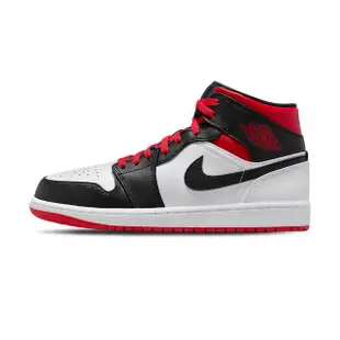 【NIKE 耐吉】Air Jordan 1 Mid Gym Red Black Toe 黑白紅 黑腳趾 男鞋(DQ8426-106)