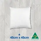 Aust Made Cushion Insert Polyester Premium Lofty Fibre---45cm x 45cm