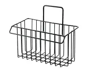 Bathroom Storage Basket Kitchen Basket Sponge Storage Basket Home Storage Basket(Black)