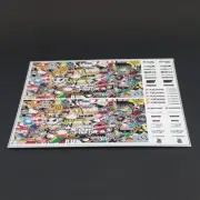 Decal Hotwheels Art Universal 1:64 matchbox tarmac