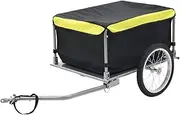 Bike Trailer Black and Yellow 65 kg,Bicycle Trailers 11.17KG-91684