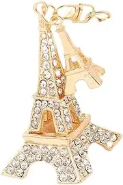 [APLVFFZH] Paris Keychain Car Key Rings Key Holder Metal Key Accessory Towers Key Rings Car Key Chain