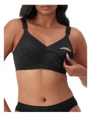 [Triumph] Lace Maternity Wirefree Bra in Black