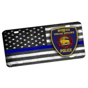 Thin Blue Line Bureau of Indian Affairs Dept of Interior Aluminum License Plate