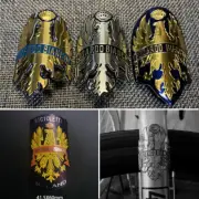 Metal Head Badge Bike BMX Decals Bicycle Fixed Gear Tube Frame Stickers