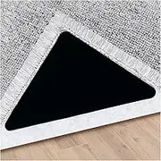 ETHEL Grippers for Rugs, 16 Pcs Non Slip Rug Pads for Hardwood Floors and Tiles, Reusable and Washable Rug Tape for Area Rugs, Dual Sided Adhesive Rug Pad Gripper Keep Corners Flat