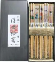 Japanese souvenir 5 sets of chopsticks Ukiyo-e Chopsticks 5Sets / UKIYOE 63