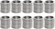 Shapenty 100PCS Black Metal Key Rings Bulk Flat Split Key Chain Part Connector Keyring Clip Keychain Clasp Holder for DIY Craft Project and Home Car Keys Organization Stainless Steel, 1 Inch/25mm