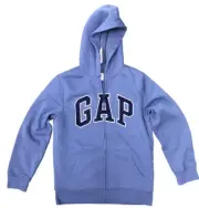 Gap Unisex Hooded Zipped Jacket Blue Sherpa Lined Size XXL New With Tags