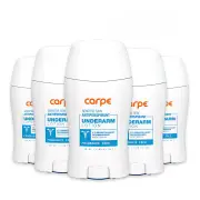 Carpe Antiperspirant Underarm Stick 50ml - 5 Pack, Fragrance Free