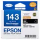 【跨店享22%點數回饋+滿萬加碼抽獎】EPSON 原廠黑色墨水匣 143高印量墨水匣XLT143151 (黑色雙包裝) 適用 ME960FWD/ME82WD/ME940FW/WF-7011/WF-7511/WF-7521/WF-3521/WF-3541